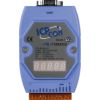 Ethernet PAC with 80188-20 CPU, MiniOS7, 512KB SRAM, 2 Serial Ports, 2 DI, 3 DO and 1 I/O Bus and 7-Segment LED Display (Blue Cover) (RoHS)ICP DAS